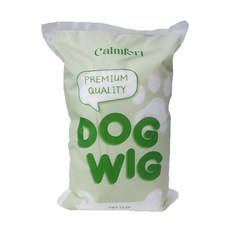 캄포트 강아지 위그털 애견미용 도그위그 시험 자격증, 1개, 화이트