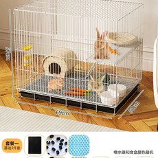 친칠라 케 철망 복층 닭사육장 화이트(64x435x94cm) 메추리 닭장 양계망, 1개, V. 화이트 695057cm 더블 레이어 로프트 암호화