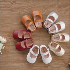 Balsori韓國童鞋寶寶真皮學步鞋12-15cm(BB201)，柔軟真皮、防滑鞋底、學步安全