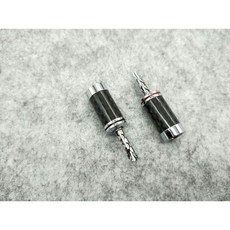 Edison audio 頂級鍍銠碳纖維香蕉插 喇叭插 白碳 黑色/支, 白碳  黑色/支
