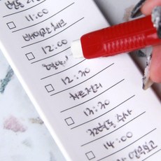 체크리스트 손목 메모지 일반형 요술 팔찌 밴드 투두 방수, 상세페이지 참조, 1개