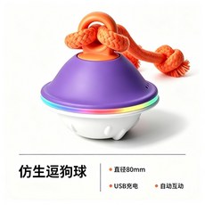 狗狗玩具自動逗狗球 仿生設計 USB充電, 自動逗狗球, 1個