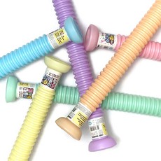 윤슬201 소리 울림 파이프 랜덤1개 팝튜브 과학 장난감 파동 실험 울림 공기 두뇌 발달, 1SET(6개), 1개