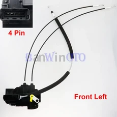 전원 왼쪽 오른쪽 중앙 도어 잠금 액츄에이터 래치 모터 Nissan Versa 2007-2011 Tiida 80501EL00A, 04 Front Left