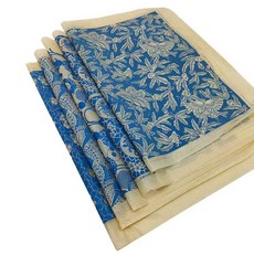 패턴 도자기 전사지 도예 컷팅아트 세라믹 도소성, 1개, 연꽃 청화 백화지 53x37cm