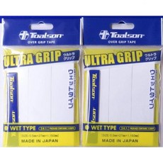 테니스 그립 테이프 배드민턴 쿠션 토얼슨 울트라 3개 묶음 화이트 x 2개