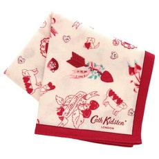 캐스키드슨 대형 거즈 손수건 하트 도그 레드 58cm 001376-0003-03