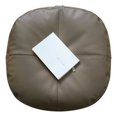 높은 방석 키높이 거실 바닥 두꺼운 좌식 레자 쿠션, 1개, 51.길이40x높이20cm피부친화성/다크카키