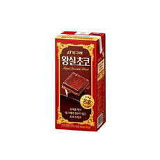 빙그레 왕실초코 우유 입/멸균우유/무배, 12개, 190ml