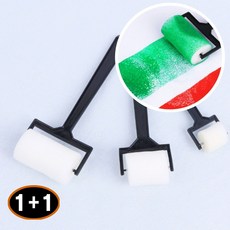 1+1 실용적 스펀지브러쉬 롤러 미술 페인트 칠하기 장비 화방, 1개