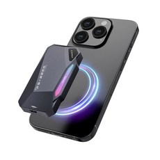 1TB 마그네틱 휴대용 SSD 2050MB/s 타입-C USB 3.2세대 2x2 외장 4K 프로레스 레코드 및 스토어 알루미늄 합금 RGB 터치 조명 iPhone15/16/