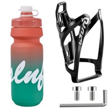 騎行水壺漸變山地車水壺架戶外運動公路自行車單車大容量水杯便攜, 水壺漸變粉+任意水壺架, 1個