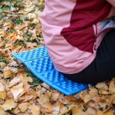 캠핑용 매트 1인용 휴대용 등산용 접이식 매트 백패킹 야외 페스티벌 야외용 피크닉, 백패킹 매트 그린