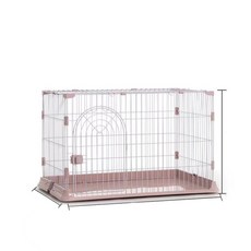 F.P 友善夥伴 居家寵物狗籠, DC舒適居家狗籠(S)粉, 1個