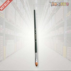 티엔에스 화홍 유화붓 827 12호 천연모 아크릴겸용 전문가 채색붓 1개입