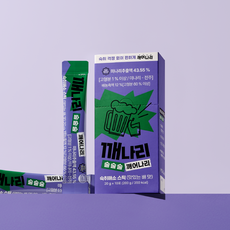 깨나리 숙취해소제 달콤한 배맛 젤리 스틱 미나리 추출물, 60개, 20g