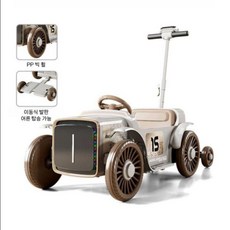 클래식 푸쉬카 어린이 전기 자동차 아기 2 - 3 인승 레트로 붕붕카 조카 유아 전동차 선물, 이중 드라이브 + 블루투스 + 조기 교육 + 리모콘, 스탠다드-12V7A+부모-자녀승차