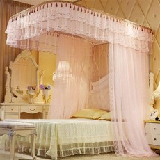 와이낫디자인 인테리어모기장 레일형 침대모기장