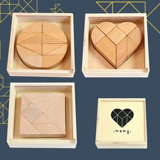 우드 탱그램 퍼즐, 사각퍼즐, 1개