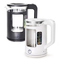 이즈홈 유리 보온 전기 포트 분유포트 Glass Electric Kettle (색상선택), 블랙