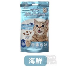 Hulu Cat 卡滋化毛潔牙脆餅 貓零食 60g, 1個, 卡滋化毛潔牙餅 海鮮 ,60g