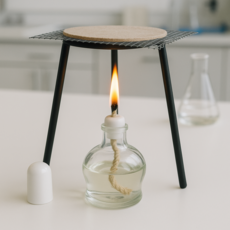 알코올램프 세트 실험도구 과학용품 유리램프 연소기 실험실 실험기구, 1개