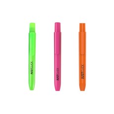 모리스 형광펜 저스트클릭M 핑크+ 오렌지 +그린