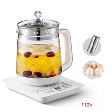 Yalulu 110V 養生壺 煮茶恆溫電熱水壺, 110v1.8L/茶漏+蒸蛋器