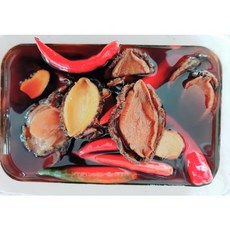 청정해역 완도에서 직접 키운 전복을 건조하여 만든 땡기네식품의 전복장 전복장조림 2kg., 2kg, 1개