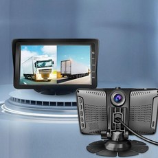 블랙박스 4 화면 상품 모니터 촬영 감시 트럭 페달 채널 추가 기능 포 분할 쿼드 네 전방, 10인치 4분할 터치 64GB