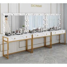 전문 메이크업 샾 스튜디오 화장대 대리석 웨딩샵 미용실 사진 웨딩 아티스트 특별 메이크업 테이블 대리석, 1개