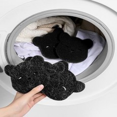곰돌이 디자인 세탁기 먼지 털 제거 거름망 세탁필터 mel+891UR