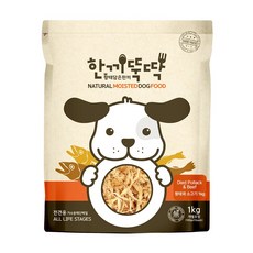 한끼뚝딱 전연령 강아지 황태담은 소프트사료, 황태+소, 1kg, 1개