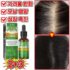 [천연성분] 로즈마리 오일 100% 탈모 헤어오일 두피 머리 영양제 모낭 에센스 헤어 앰플 세럼 남여공용 두피쿨링 저자극, 5개, 30.1ml