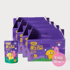 원물 그대로 착즙한 국내산 갈아만든 배도라지 주스 100ml x 80팩(4BOX)(실온상품), 상세설명 참조
