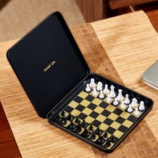 휴대용 자석식 미니 체스세트 장기 입문용 보드게임, 체스 132x126x10mm, 1개