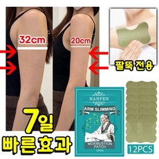 HANFEN 팔뚝 부유방 지흡 패치 팔뚝 지흡 패치 겨드랑이 독소패치 붙이는 다이어트 패치 부유방 독소패치 쌀빼는 패치 허벅지 다리 종아리 다이어트패치, 1개, 12개입