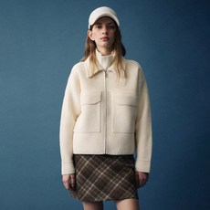 플레이블 플레인 카라 퍼 자켓_PD5WM455