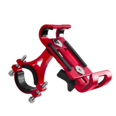 《台灣現貨》360度旋轉手機架/導航支架 鋁合金材質 自行車/機車, 紅色