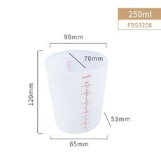 法焙客 250ml 帶刻度量杯, FB53208 250ml, 1個