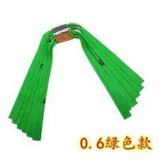 熱賣爆款扁皮筋組：加厚強力進口扁皮皮筋，有架無架暴力防凍高彈力, 5副(送500鋼珠)0.6綠色, 1個