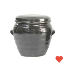주방 용기 국내산 소금 단지 미니 양념 항아리 옹기 2호