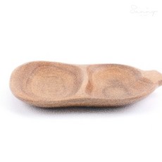 언니네 아카시아 원목 완두콩모양 나눔접시 다과접시, 2절
