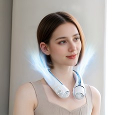 프롬비 넥밴드 터보 넥쿨러 선풍기, 아이스화이트, FG258