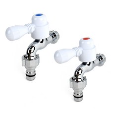 연결 원스톱 가로꼭지 커플링 일반세탁기 호스꼭지수도꼭지 다용도실 세탁기 꼭지핸들, 온수용