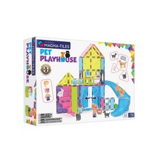 MAGNA-TILES 磁力積木寵物遊樂園套裝，激發無限創意，培養空間感和創造力, 多色, 1套