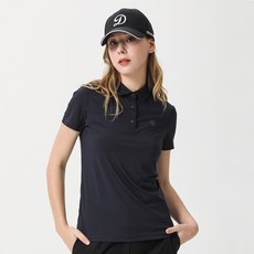 DENNIS GLF 여성 스포티 쿨 카라 반팔티_NAQMLTS073