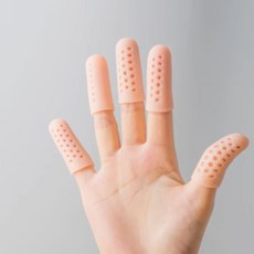 실리콘 통풍 손가락 골무 사무용 문서 공예용 스킨1p, 1개