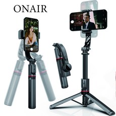 ONAIR 穩定器 L19 超穩固 自拍棒 自拍桿 穩拍器 雲台 三腳架 自拍神器, 黑色, 1個