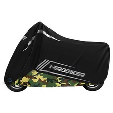안전 방수 바이크 오토바이 커버 사계절 방진 UV 보호 야외 스쿠터 레인 잠금 구멍이 있는 도난 방지, [13] 004Camouflage